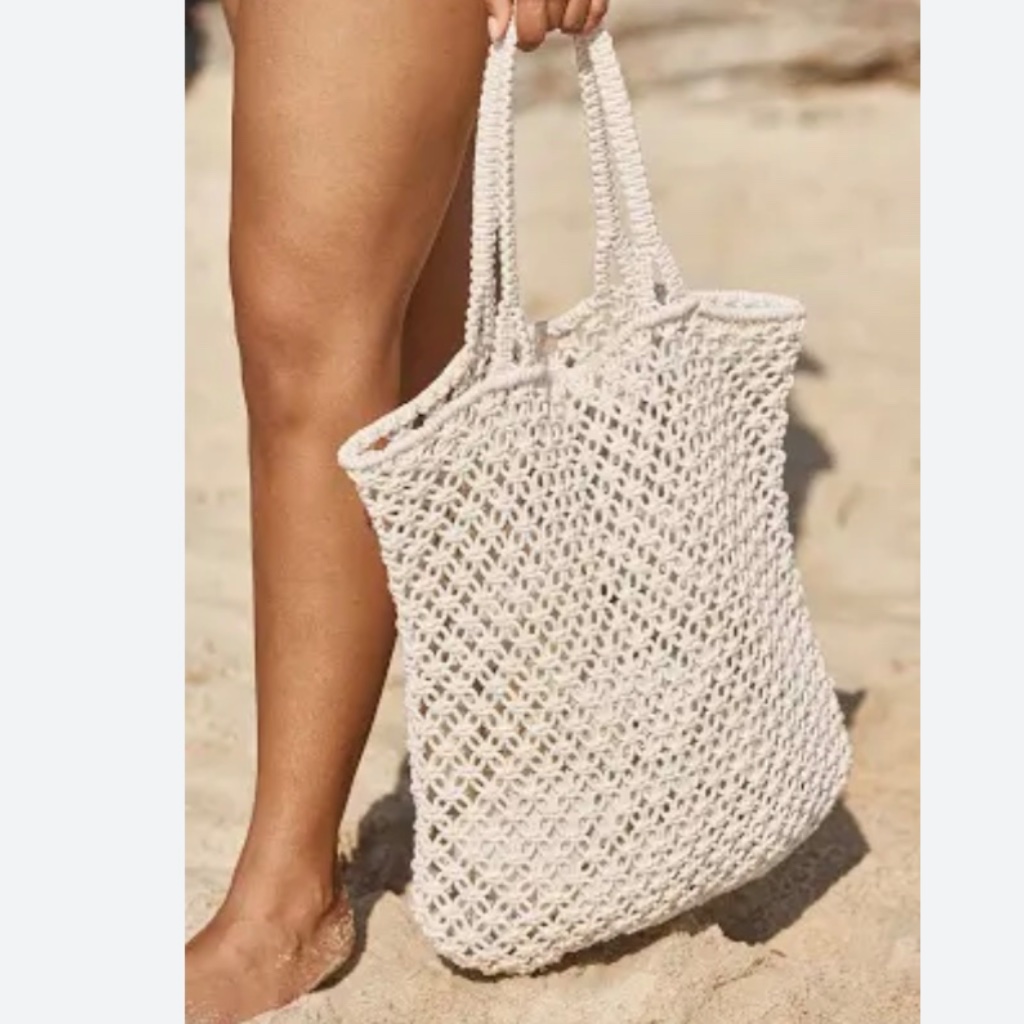 The Beach People Macrame Tote Bag